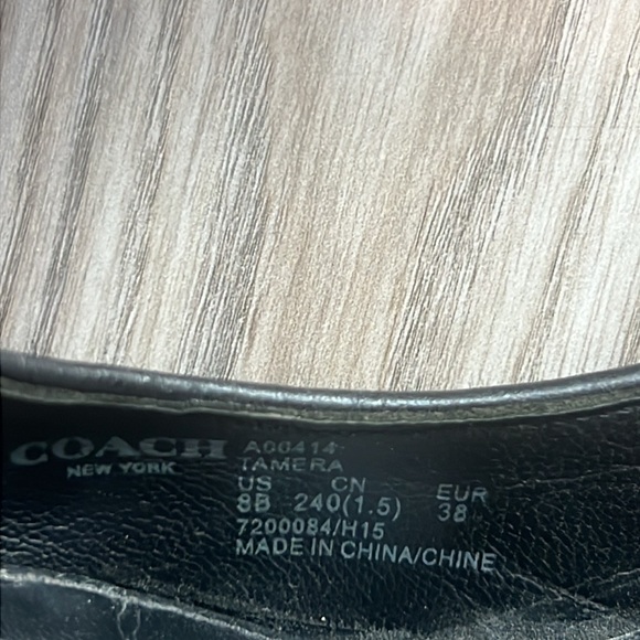 Coach Tamera black haircalf heel, size 8. 3.5” heel. In very good shape. - Picture 6 of 10
